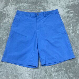 Dunning Mens Blue Golf Shorts Size 36 Polyester/Spandex Blend Lightweight 6438